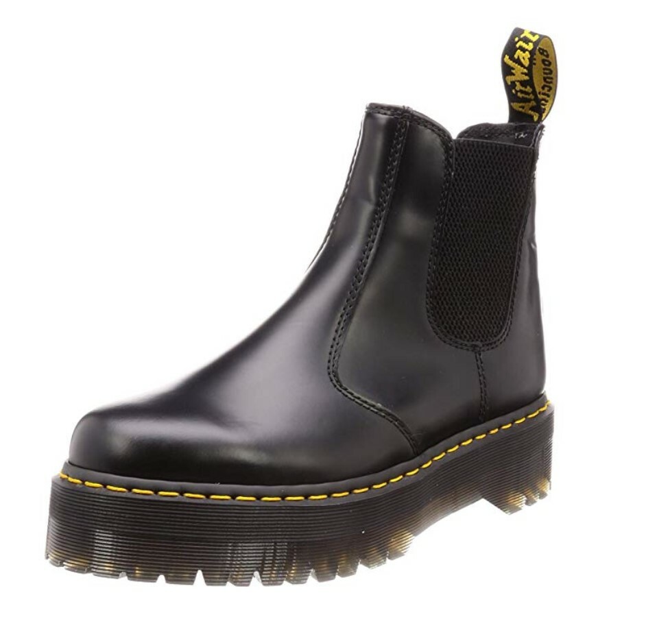 doc marten platform chelsea boots
